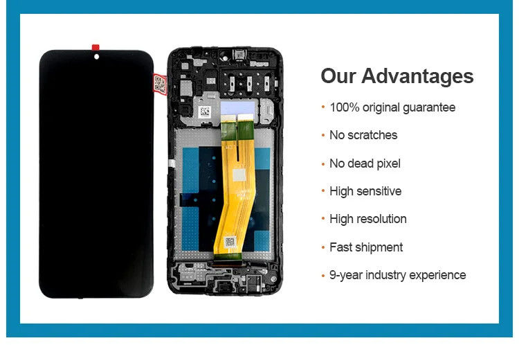 A14 4G LCD With Frame For  A145P Mobile Phone Touch Pantalla  A145R Service Pack LCDS Screen Display